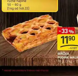 Flop MŘÍŽKA PUDINK MALINA 70 g nabídka