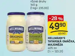 Flop HELLMANN'S TATARSKÁ OMÁČKA. MAJONÉZA 405 ml nabídka