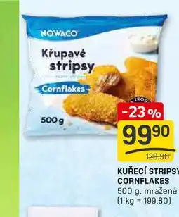 Flop KUŘECÍ STRIPS CORNFLAKES 500 g, mražené nabídka