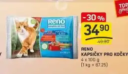 Flop RENO KAPSIČKY PRO KOČKY 4 x 100 g nabídka