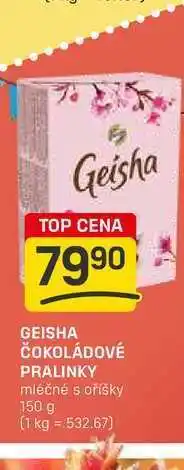Flop GEISHA ČOKOLÁDOVÉ PRALINKY mléčné s oříšky 150 g nabídka