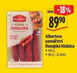 Albert Albertovo uzenářství Dunajská klobása 400 g nabídka