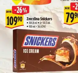 Albert Zmrzlina Snickers 6x50,3 ml nabídka