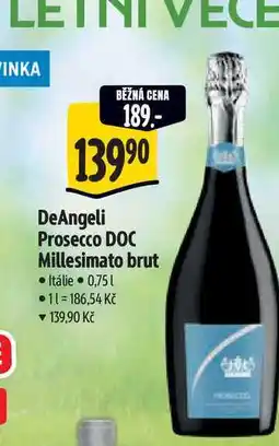 Albert DeAngeli Prosecco DOC Millesimato brut 0,75 l nabídka