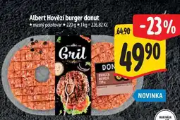 Albert Albert Hovězí burger donut masný polotovar 220 g nabídka