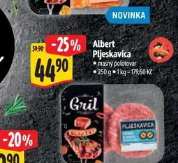 Albert Albert Pljeskavica masný polotovar 250 g nabídka