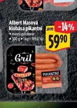 Albert Albert Masová klobása pikantní 300 g nabídka