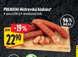 Albert PREMIUM Mistrovská klobása 100 g nabídka