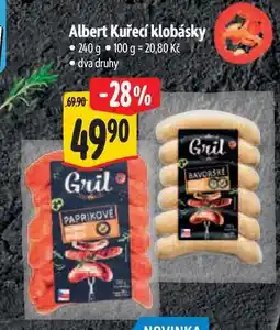 Albert Albert Kuřecí klobásky 240 g nabídka