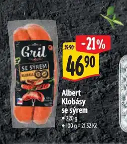 Albert Albert Klobásy se sýrem 220 g nabídka