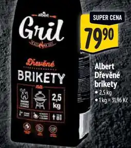 Albert Albert Dřevěné brikety 2,5 kg nabídka