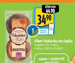 Albert Albert Makovka bez lepku 2 ks 160 g nabídka