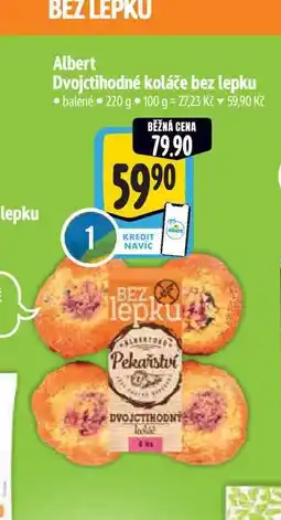 Albert Albert Dvojctihodné koláče bez lepku 220 g nabídka