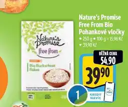 Albert Nature's Promise Free From Bio Pohankové vločky 250 g nabídka