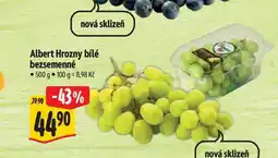 Albert Albert Hrozny bílé bezsemenné 500 g nabídka