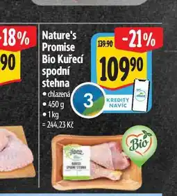 Albert Nature's Promise Bio Kuřecí spodní stehna 450 g nabídka