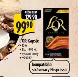Albert L'OR Espresso kapsle 10 ks nabídka