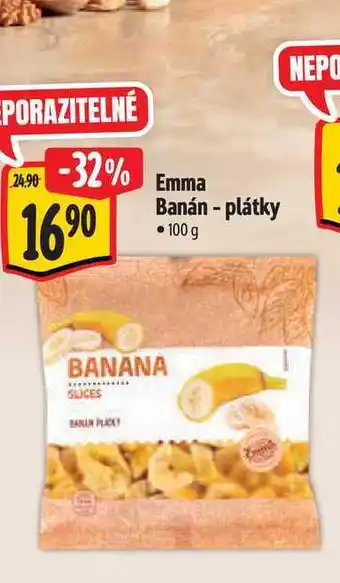 Albert Emma Banán - plátky 100 g nabídka