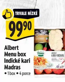 Albert Albert Menu box Indické kari Madras 1box nabídka