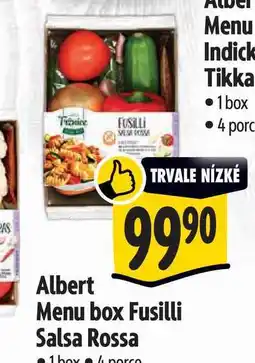Albert Albert Menu box Fusilli Salsa Rossa 1 box nabídka