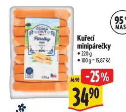 Albert Kuřecí minipárečky 220 g nabídka