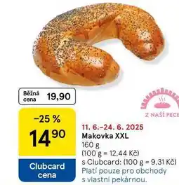 Tesco Makovka XXL, 160 g nabídka