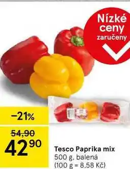 Tesco Tesco Paprika mix, 500 g. balená nabídka