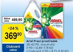 Tesco Ariel Prací prostředek, 38-63 PD, více druhů nabídka