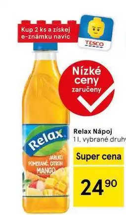 Tesco Relax Nápoj, 1 l, vybrané druhy nabídka