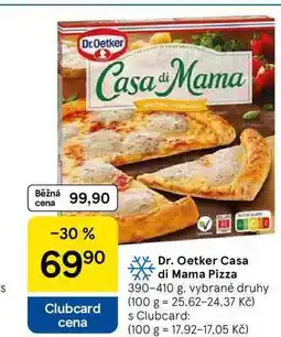 Tesco Dr. Oetker Casa di Mama Pizza, 390-410 g nabídka