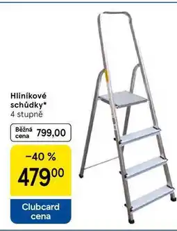 Tesco Hliníkové schůdky, 4 stupně nabídka