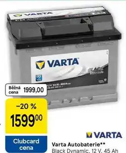 Tesco Varta Autobaterie, Black Dynamic, 12 V, 45 Ah nabídka