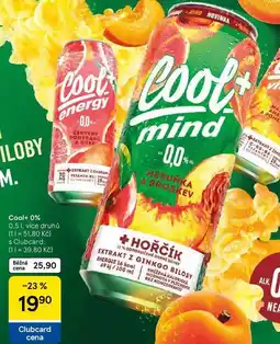 Tesco Cool+ 0%, 0.5 l nabídka