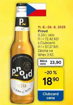 Tesco Proud, 0,33 1, sklo nabídka