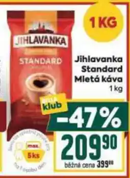 Billa JIHLAVANKA Standard Mletá káva nabídka