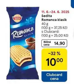 Tesco Sedita Romanca klasik, 40 g nabídka