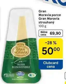 Tesco Gran Moravia strouhaný, 100 g nabídka