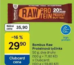 Tesco Bombus RAW Proteinová tyčinka, 50 g nabídka