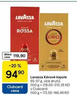 Tesco Lavazza Kávové kapsle, 55-57 g nabídka