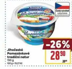 Billa Jihočeské Pomazánkové tradiční natur nabídka