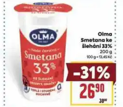 Billa Olma Smetana ke šlehání 33% nabídka