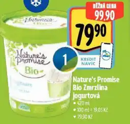Albert Nature's Promise Bio Zmrzlina jogurtová nabídka