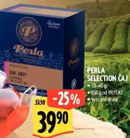 Albert Perla selection čaj nabídka