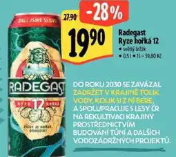 Albert Radegast Ryze hořká 12 nabídka