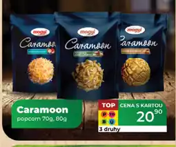 Tamda Foods Caramoon popcorn nabídka