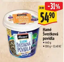 Albert HAMÉ Švestková povidla nabídka