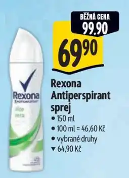 Albert Rexona antiperspirant sprej nabídka