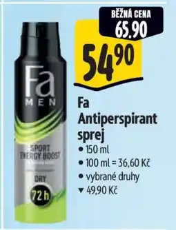 Albert Fa antiperspirant sprej nabídka