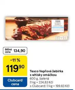 Tesco Tesco Vepřová žebírka s whisky omáčkou nabídka