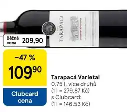 Tesco Tarapacá Varietal nabídka